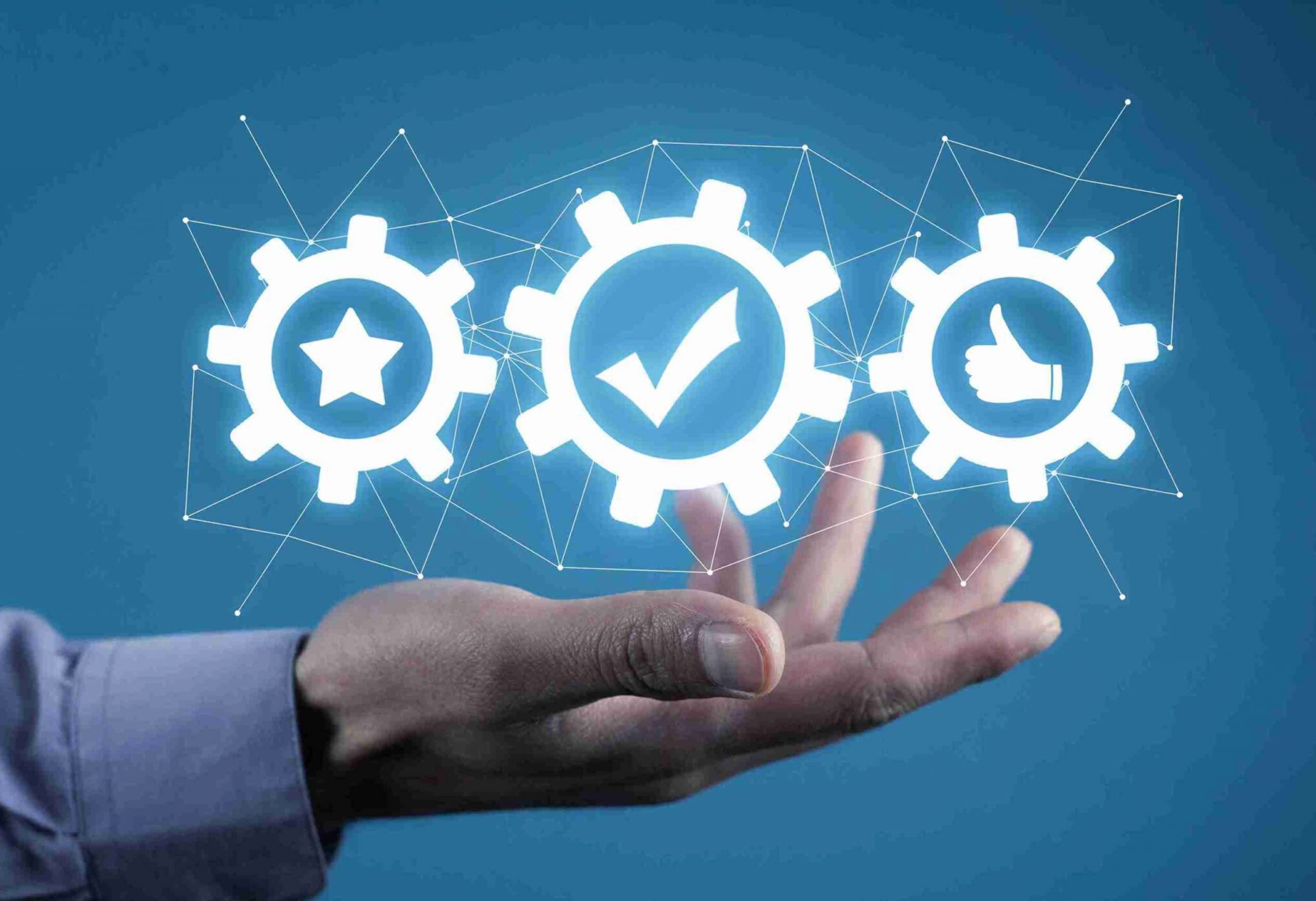 man-holding-gears-with-check-mark-thumb-up-star-symbols-quality-business-technology-network_11zon